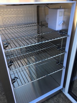 Compact SS bar fridge 63L