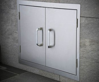 Stainless on sale bbq doors