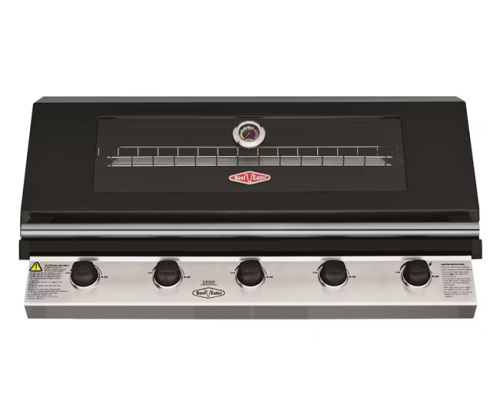 BeefEater 1200 Series 5 Burner Built In BBQ - Black