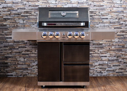 Grillmaster 4 Burner BBQ with Dark Finish